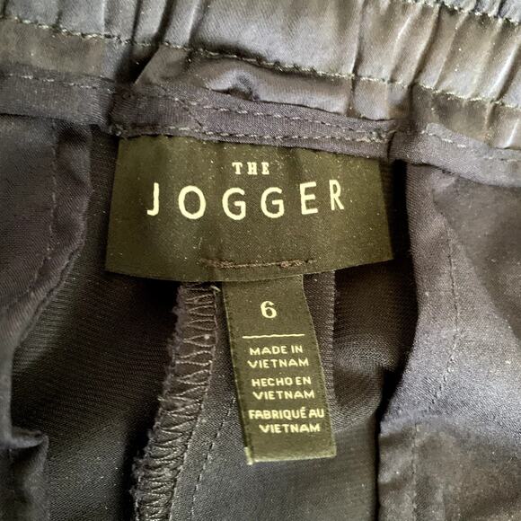 White House Black Market Navy Satin Jogger Size 6 - Picture 14 of 14